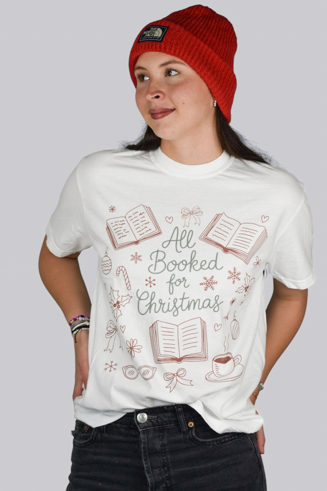 Booked for Christmas Short Sleeve