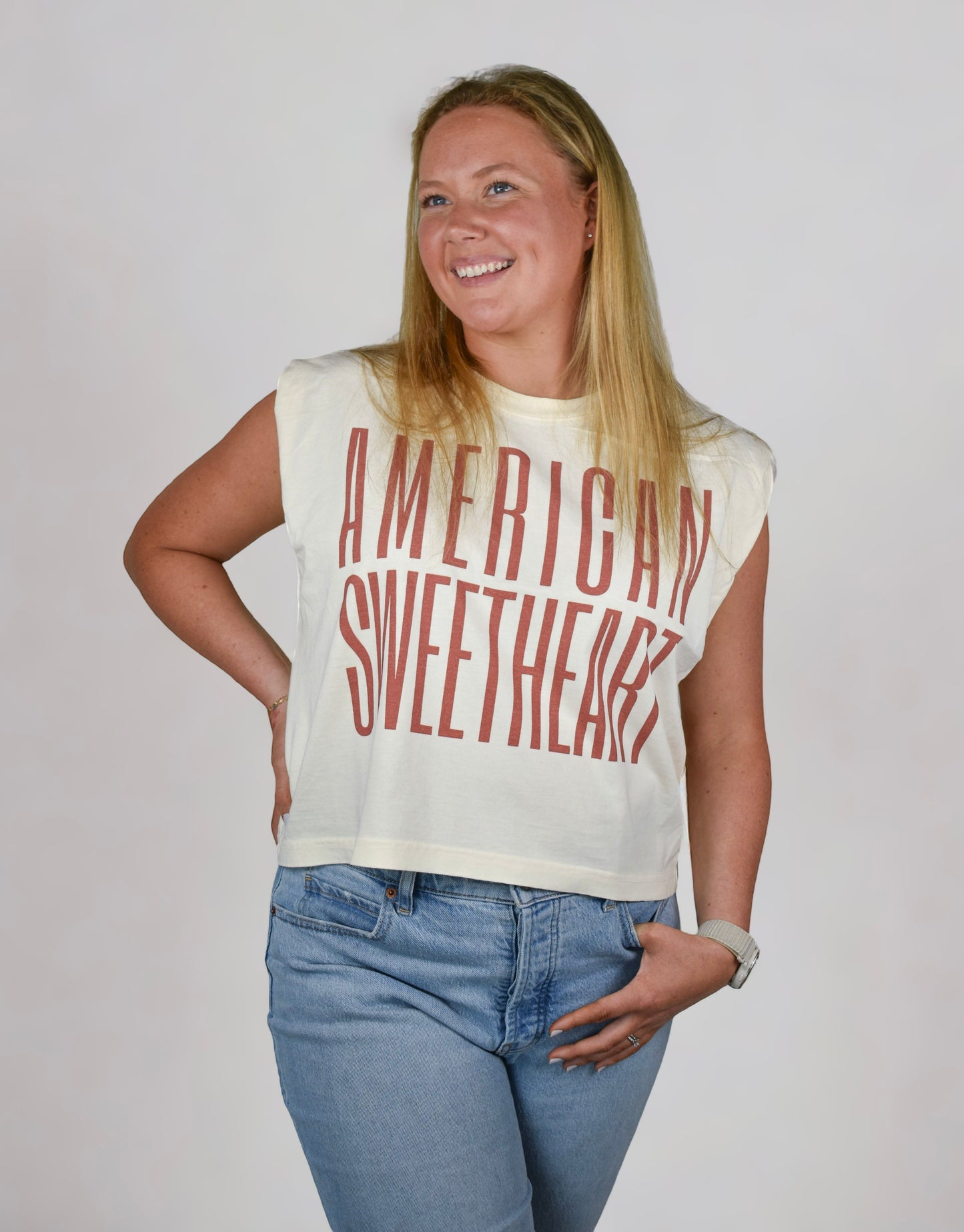 American Sweetheart—Bone Muscle Tank