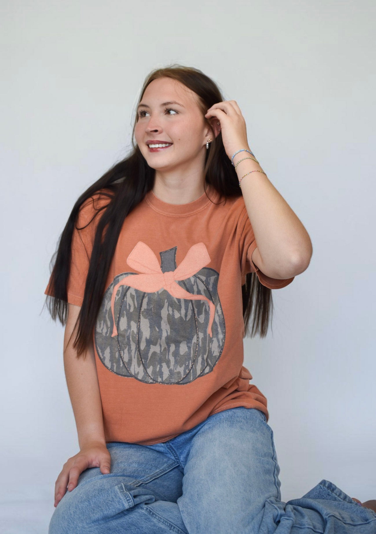 Camo Pumpkin Comfort Colors Tee