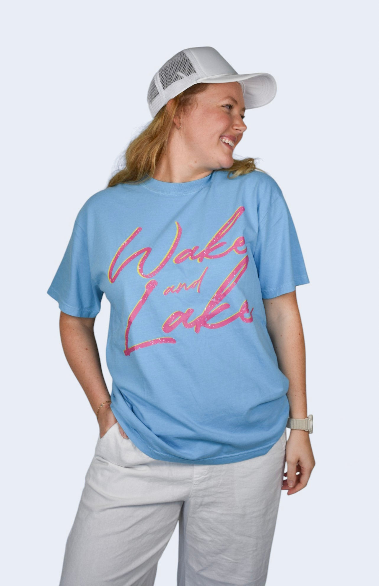 Wake and Lake Comfort Colors Tee