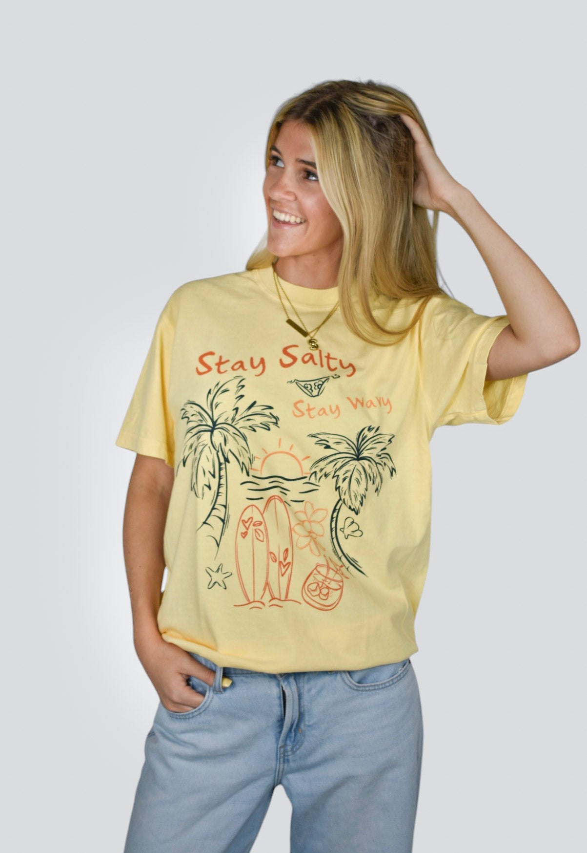 Stay Salty Stay Wavy Comfort Colors Tee