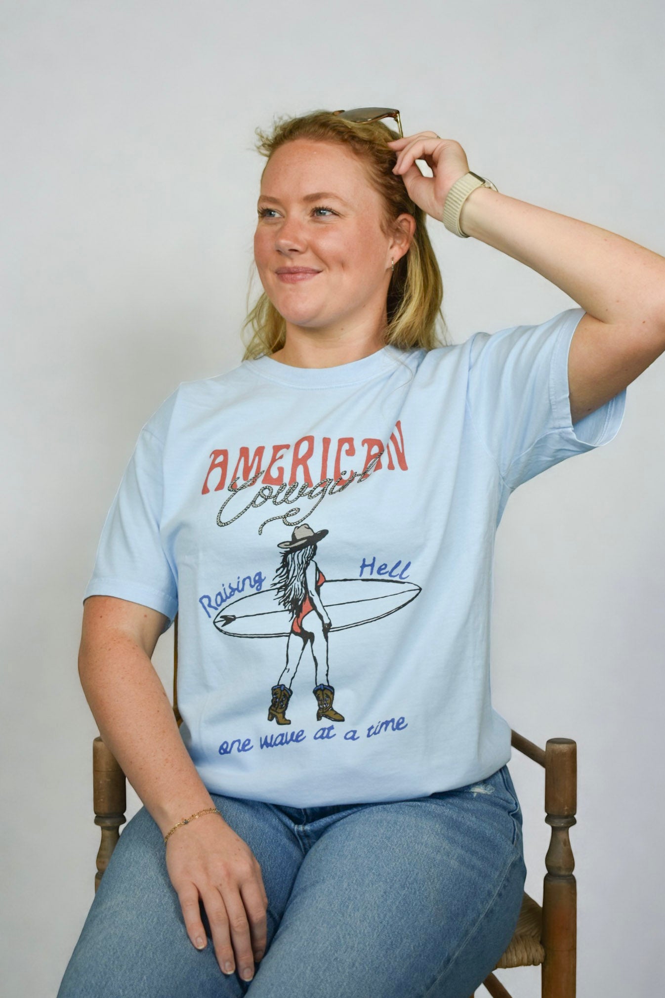 American Cowgirl One Wave at a Time Comfort Colors
