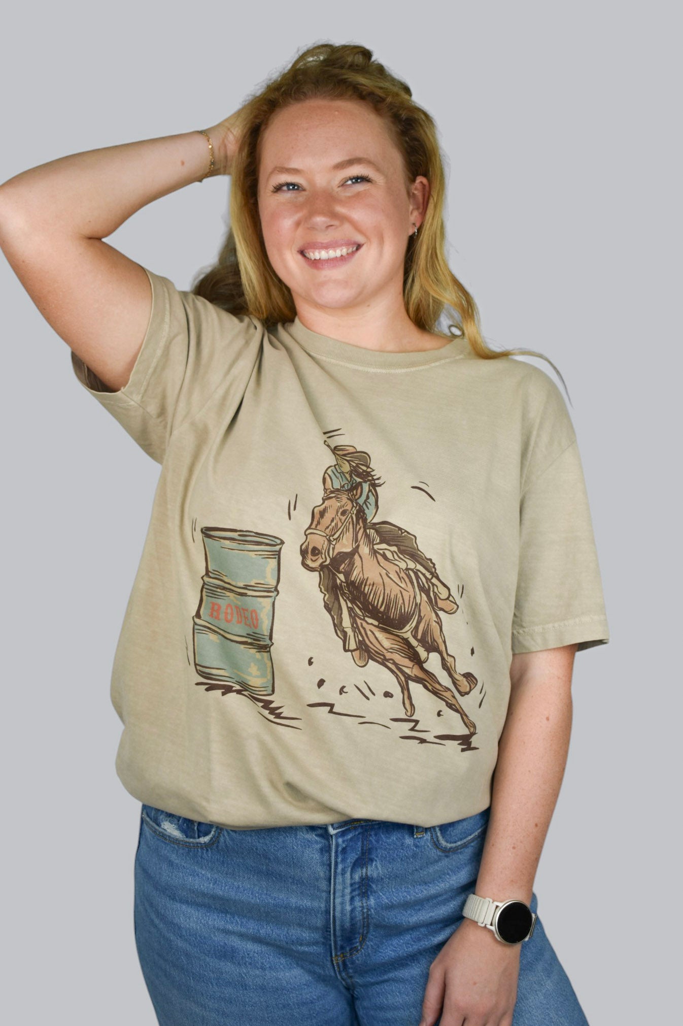 Barrel Racer Vintage Washed Tee