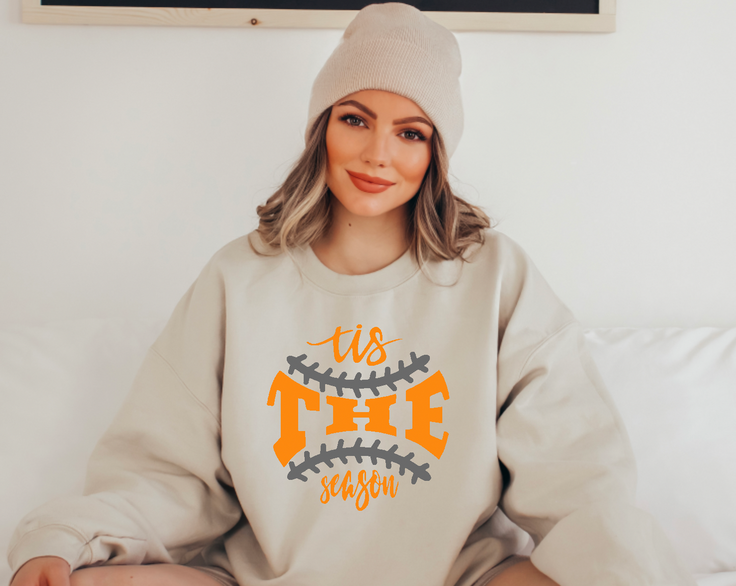 tis the season baseball Crewneck Sweatshirt