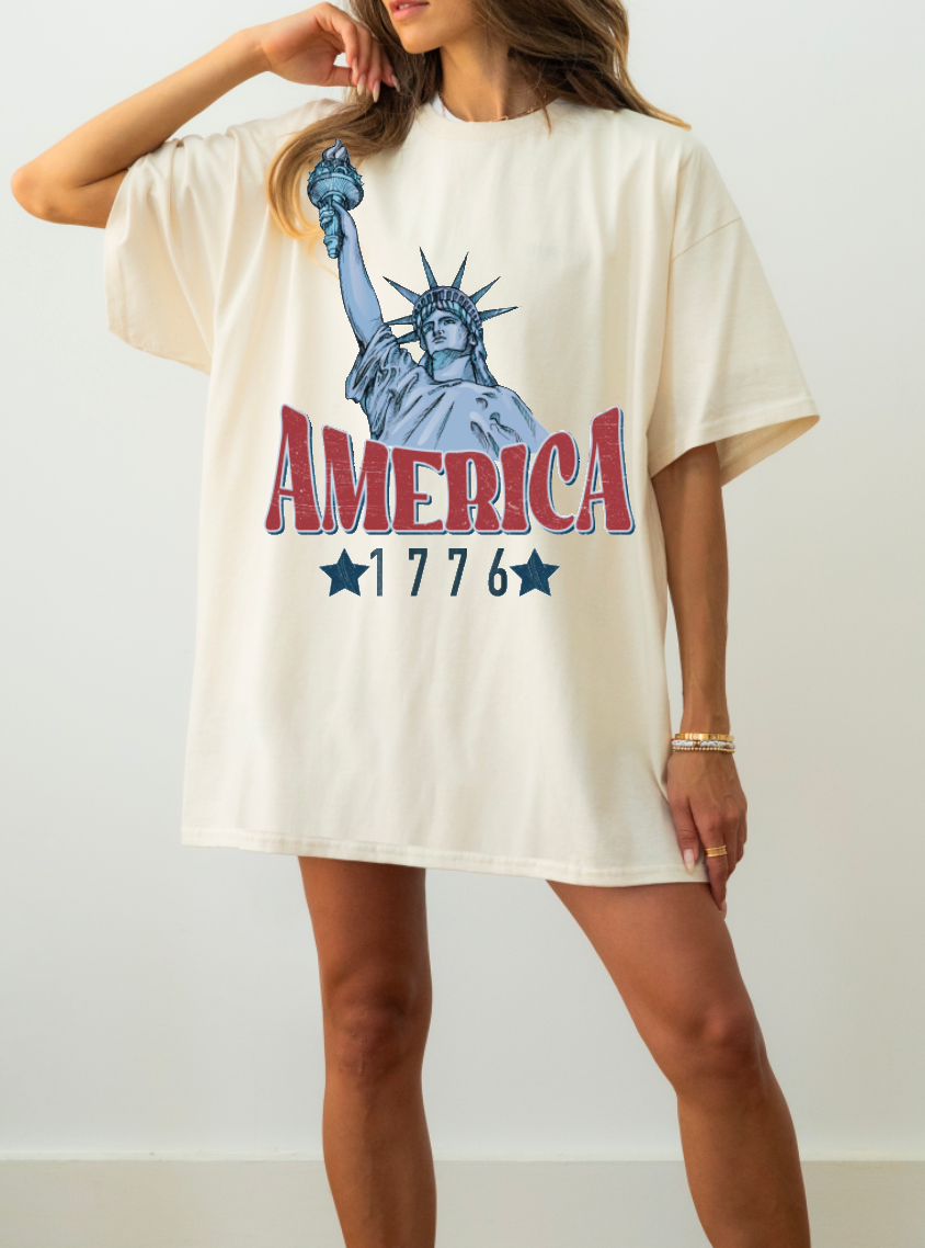 Statue of Liberty America short sleeve