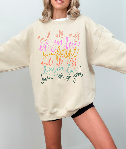 Goodness of God All My Life Crewneck Sweatshirt