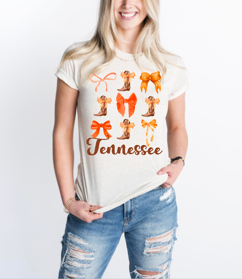 Tennessee Boots and Bows Crewneck Sweatshirt
