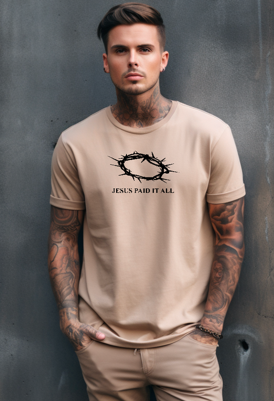 Jesus Paid it All Crown of Thorns short sleeve