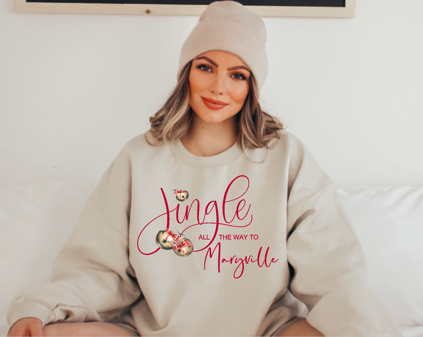 Jingle all the way to Maryvllle (customizable) crewneck sweatshirt
