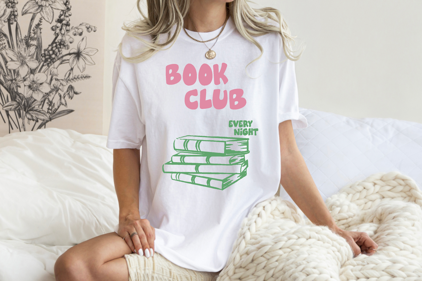 Book Club Every Night Comfort Colors