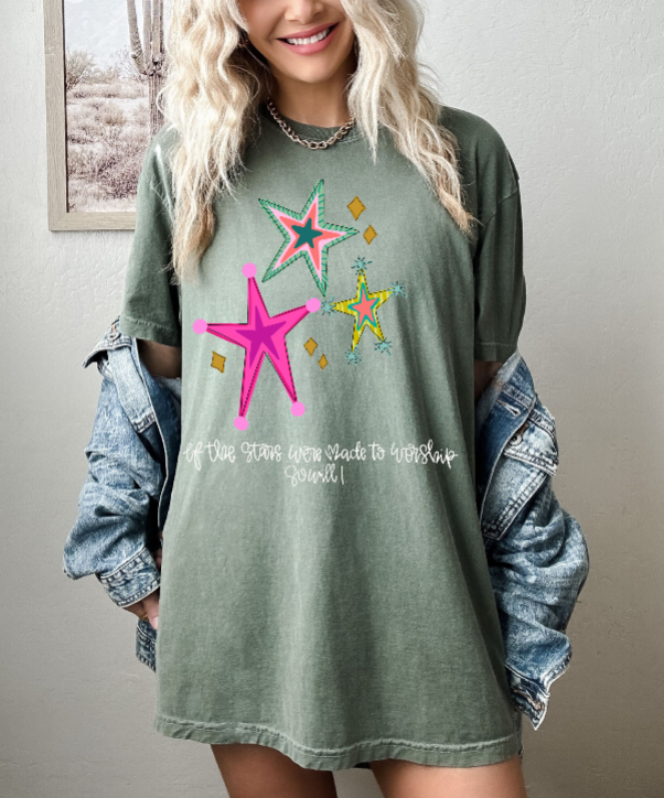 Stars Worship Comfort Colors Tee
