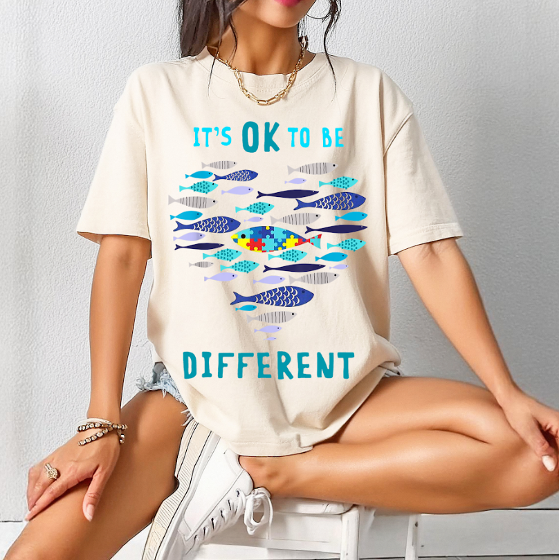Be Different Fish Comfort Colors Tee
