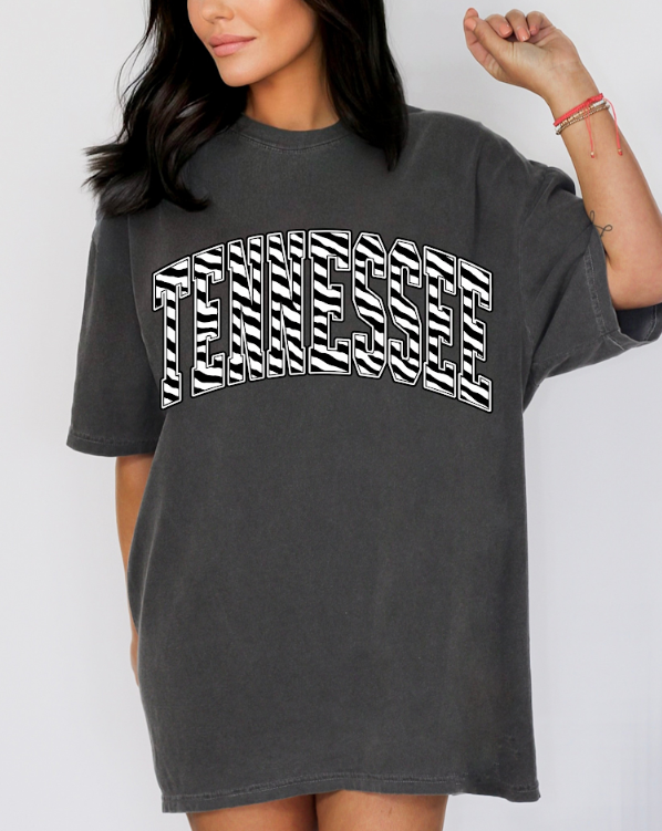 Tennessee Zebra Comfort Colors Tee