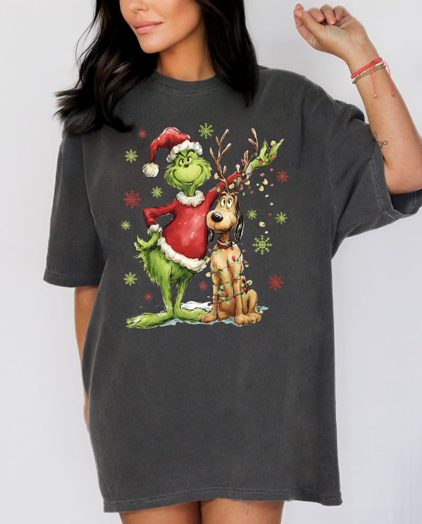 Grinch & Max Comfort Colors Tee