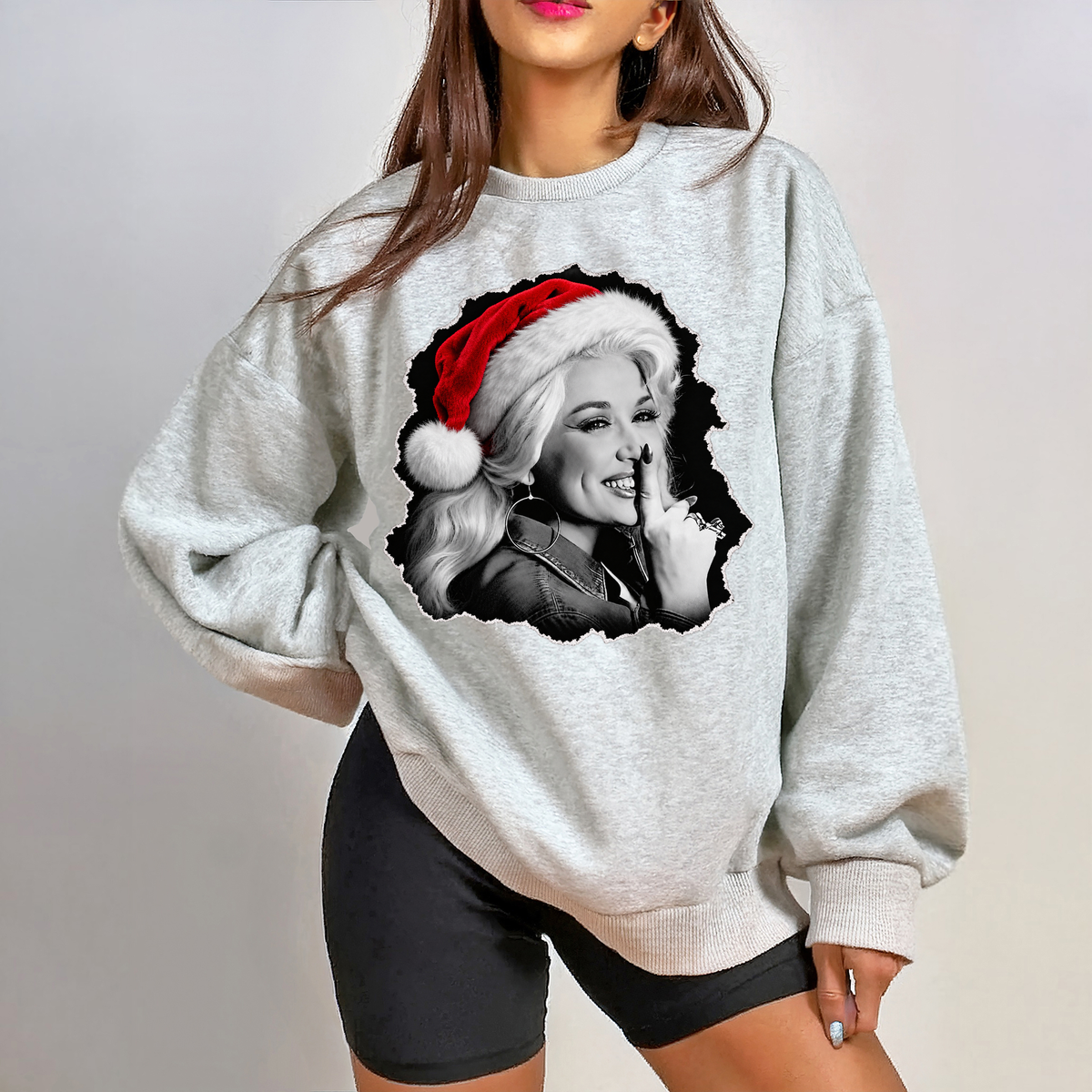 Santa Dolly Crewneck Sweatshirt