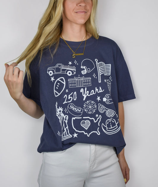 250 Years of Freedom Comfort Colors Tee