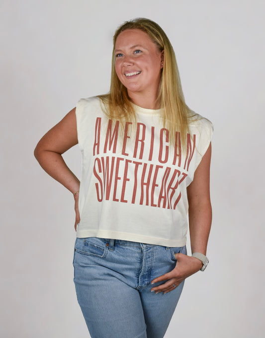 American Sweetheart—Bone Muscle Tank