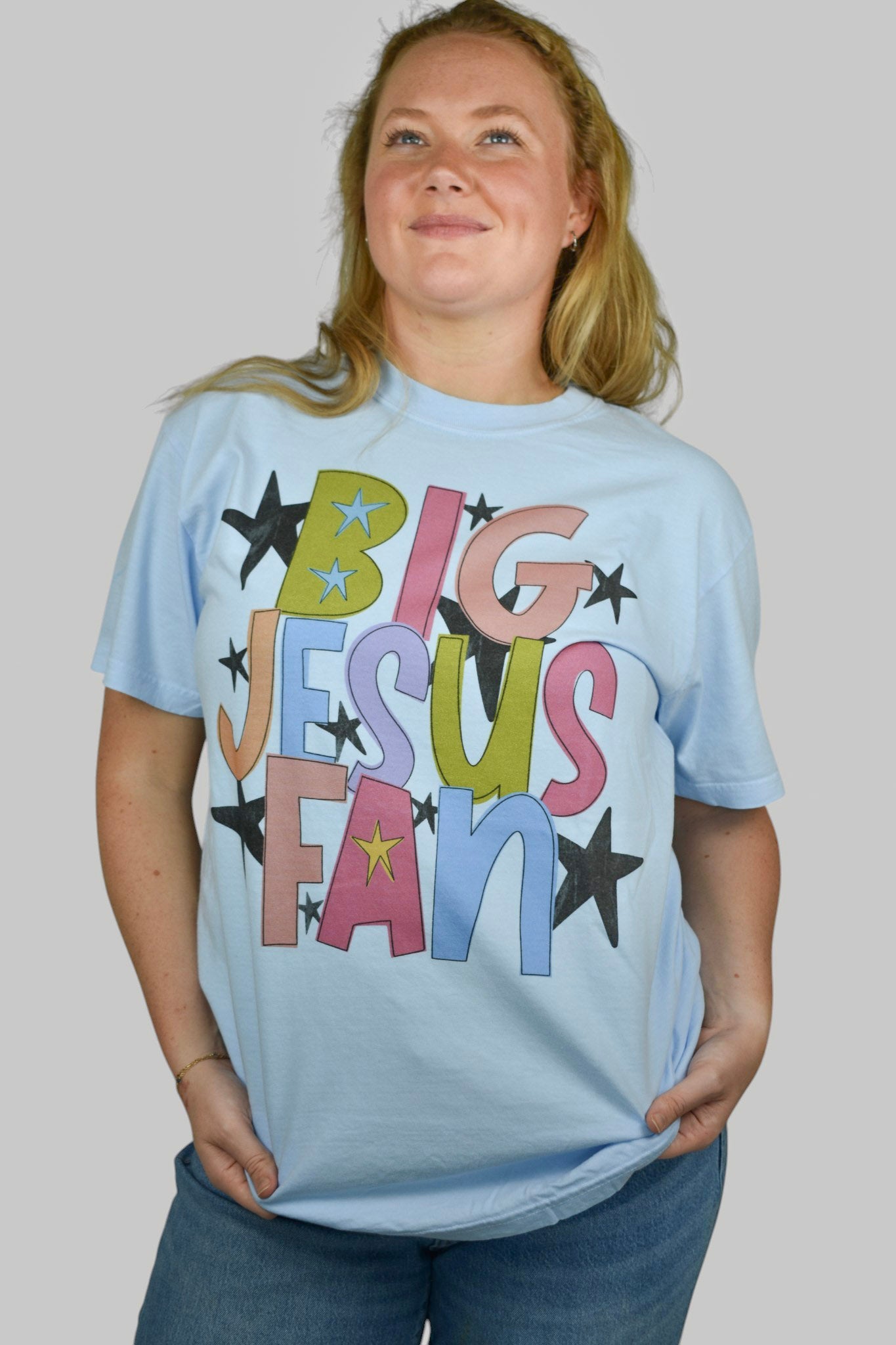 Big Jesus Fan Comfort Colors Tee