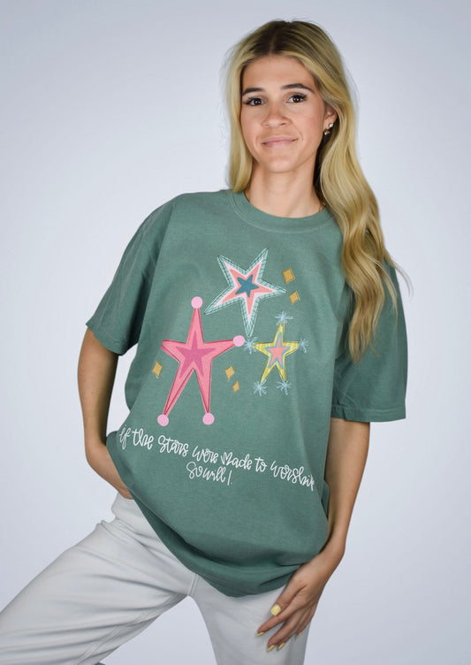 Stars Worship Comfort Colors Tee