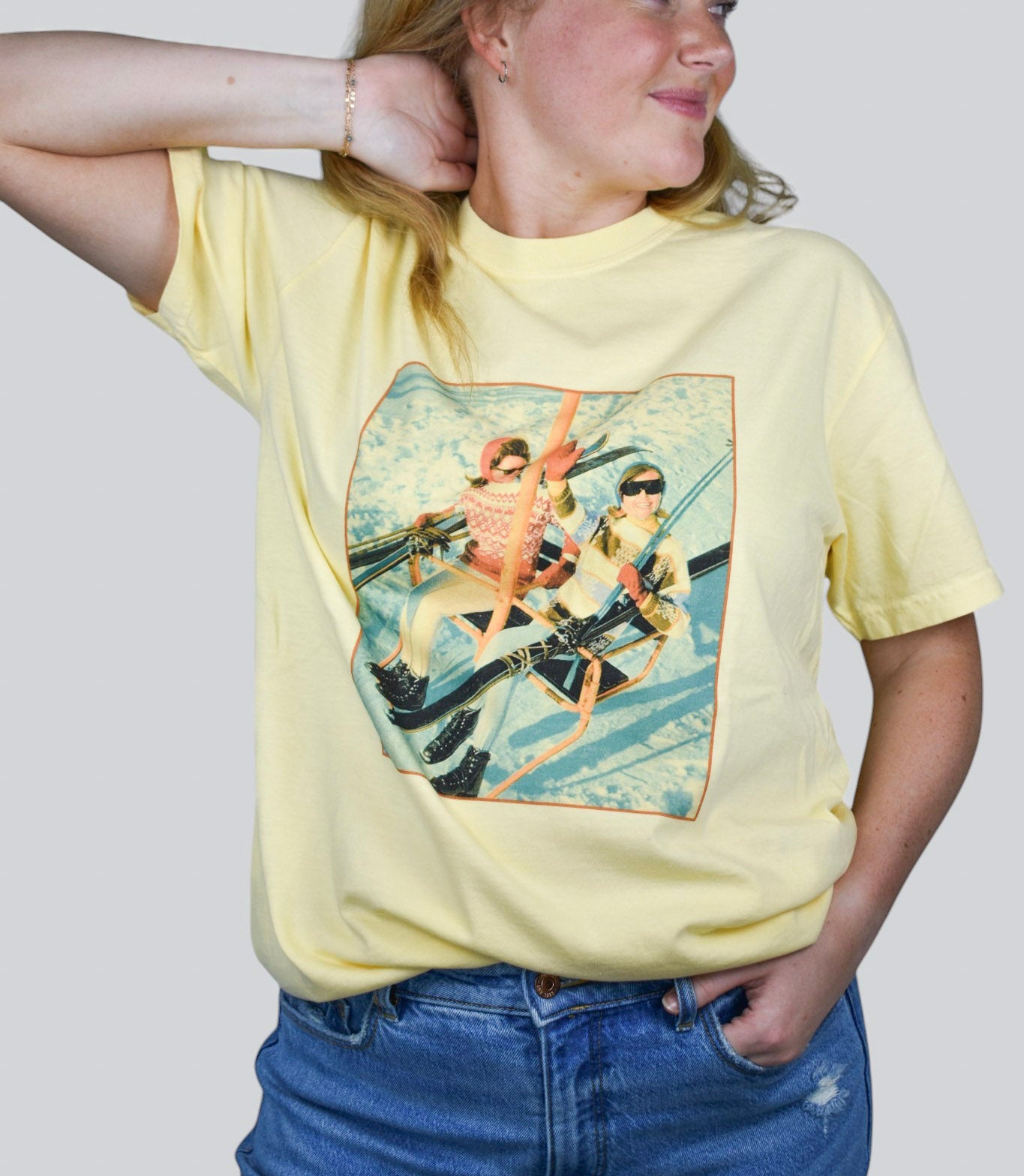 Retro Ski Comfort Colors Short Sleeve