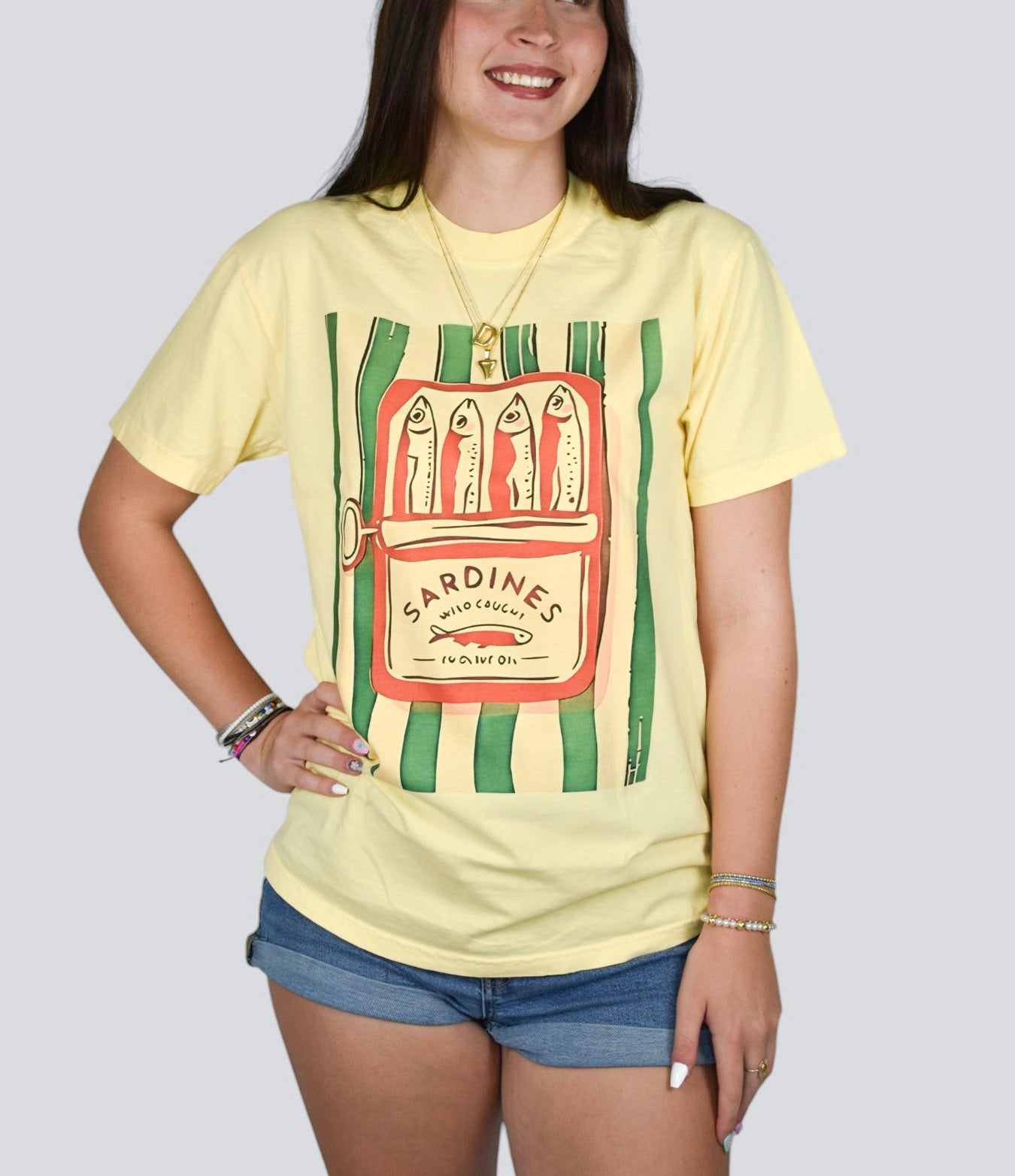 Preppy Sardines Comfort Colors Tee