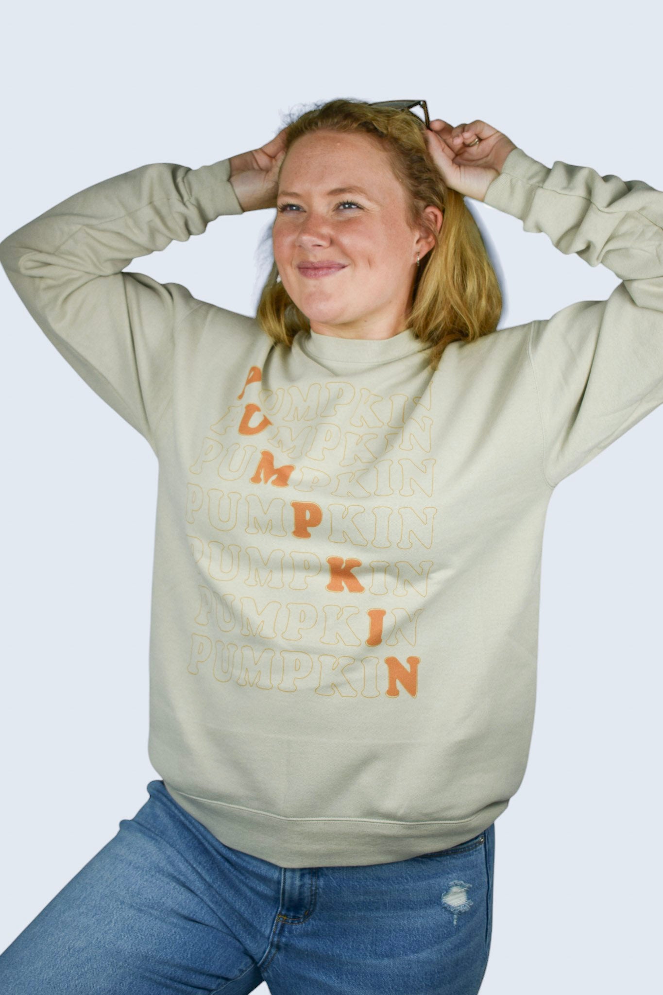 Stacked Pumpkin Crewneck Sweatshirt