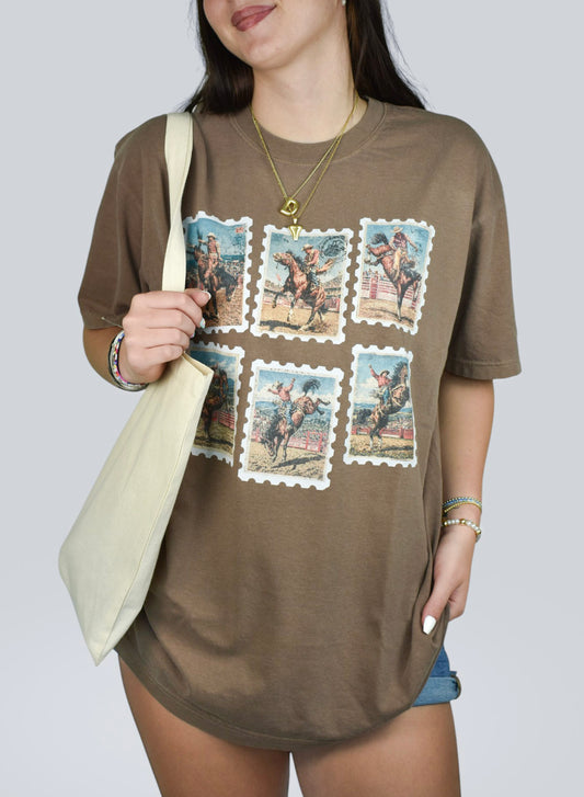 Rodeo Stamps Comfort Colors Tee