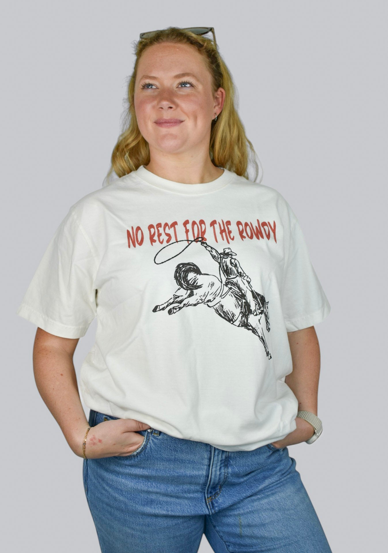 No Rest – Vintage White Graphic Tee