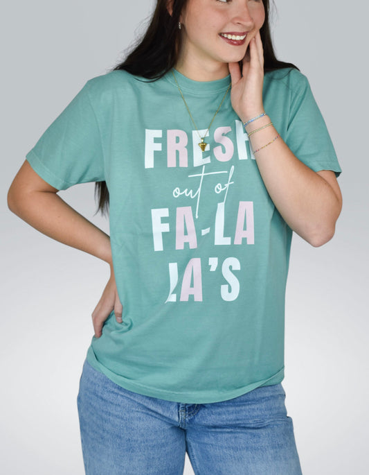 Fresh Out of Fa-La-La’s Comfort Colors Tee