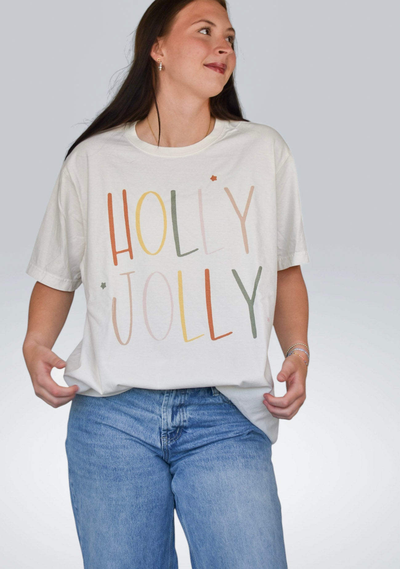 Holly Jolly - Vintage White