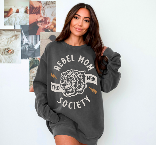 Rebel Mom Society Crewneck Sweatshirt