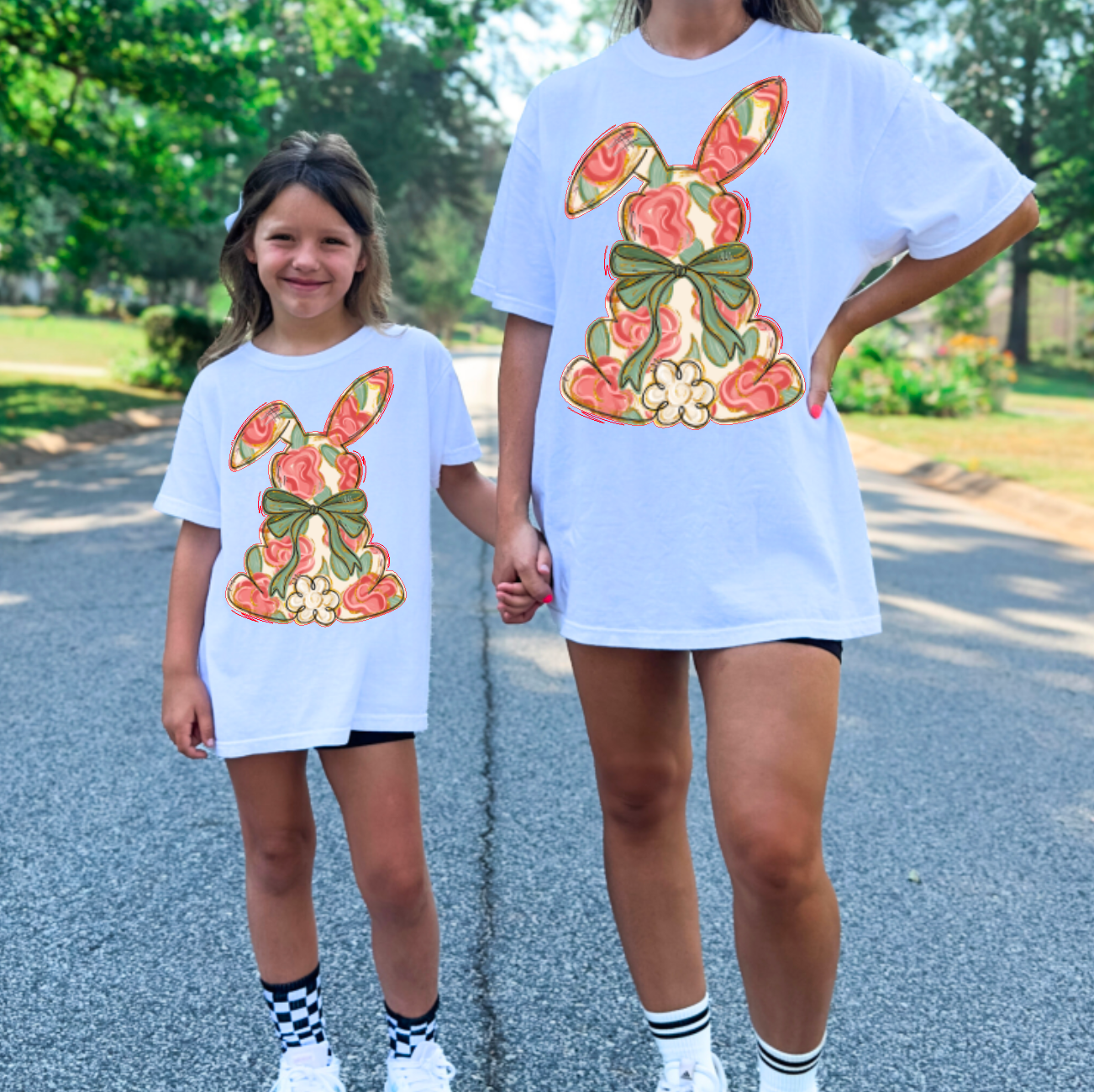 Floral Bunny Comfort Colors
