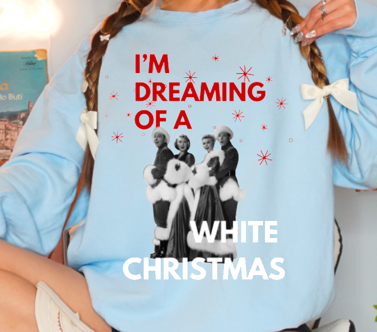 White Christmas crewneck sweatshirt