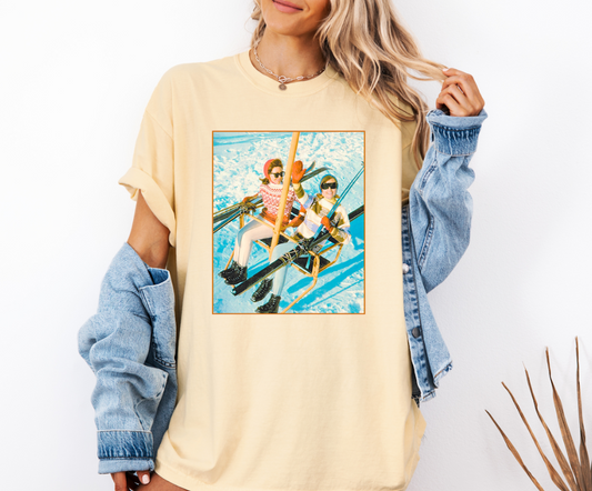 Retro Ski Comfort Colors Short Sleeve