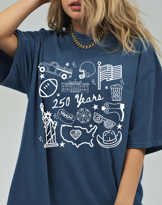 250 Years of Freedom Comfort Colors Tee