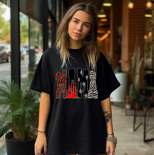 Leopard Mama Comfort Colors Tee