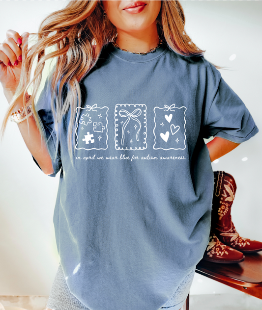 April Coquette Comfort Colors Tee