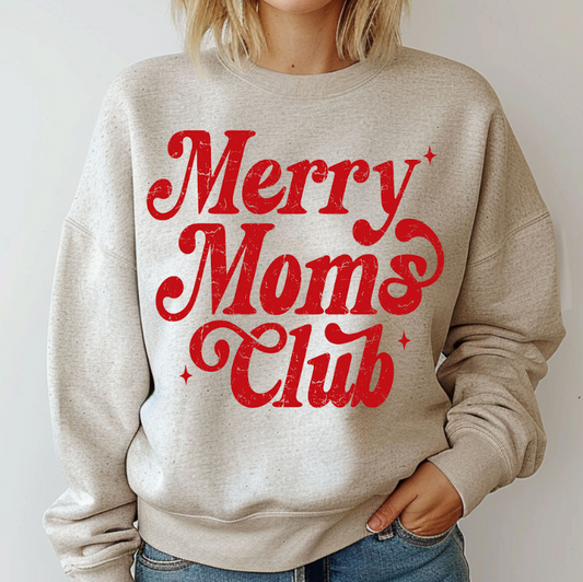 Merry Moms Club Crewneck Sweatshirt