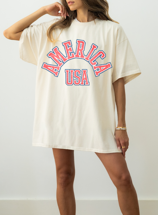 America USA Comfort Colors Tee