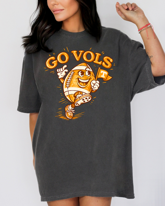 Go Vols Football Comfort Colors Tee