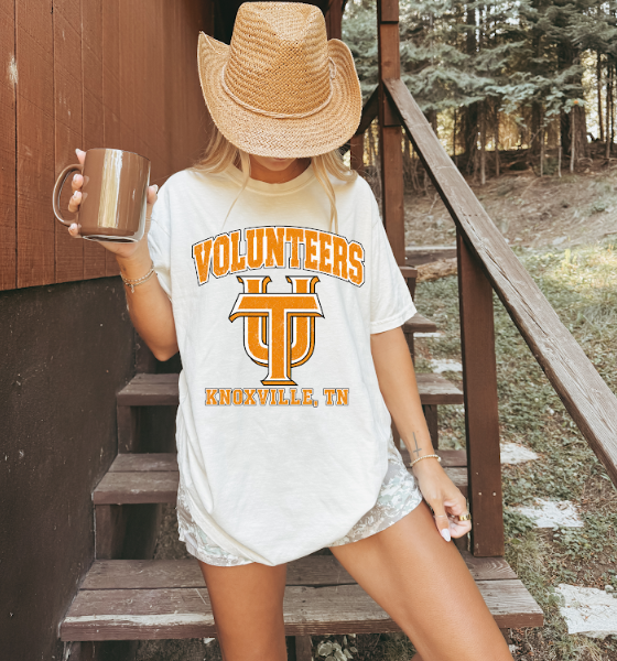 Tennessee Volunteers Knoxville Heritage — Vintage White Tee