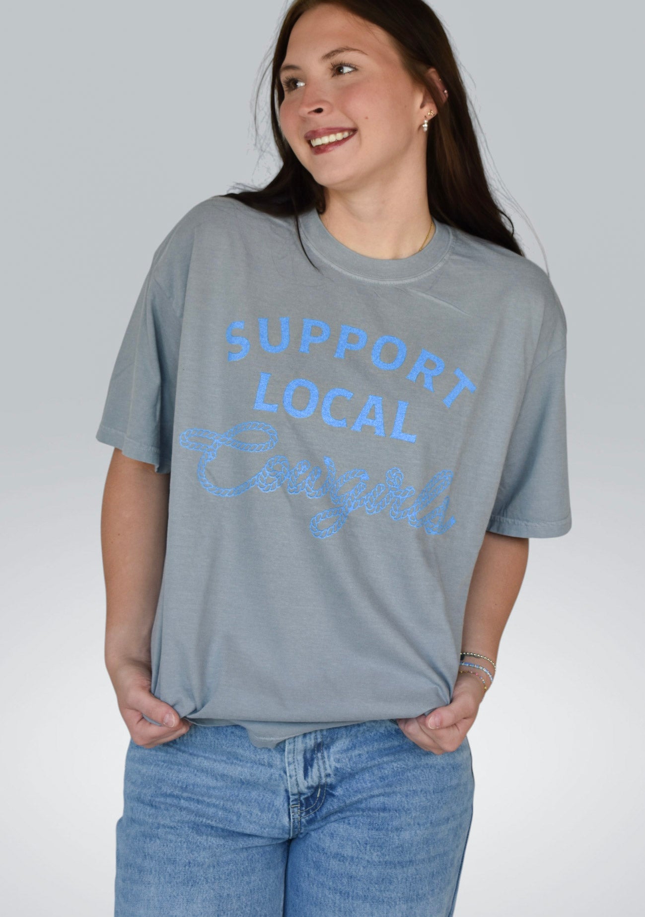 Support Local Cowgirls Comfort Colors Tee