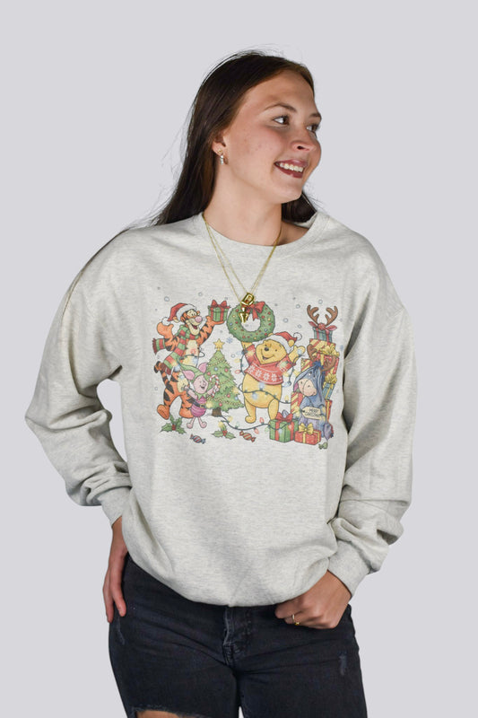 Pooh Holiday Party Crewneck Sweatshirt