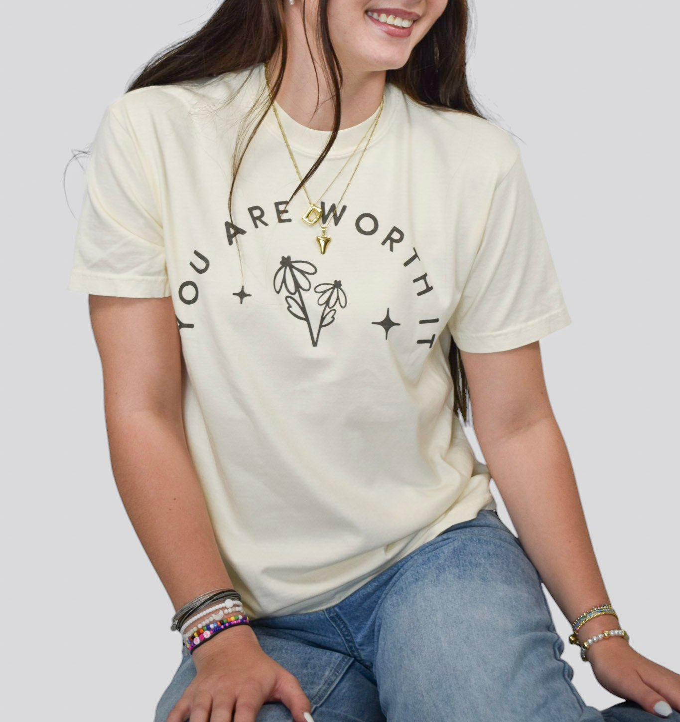 You Are Worth It Comfort Colors Tee